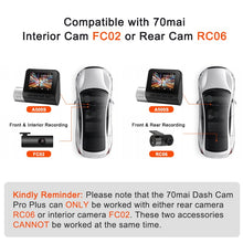 Load image into Gallery viewer, 70mai Dash Cam Pro Plus A500S 1944P ADAS GPS Camera 70mai A500S Car DVR 24H Parking Support Rear Interior Cam 140FOV Recorder
