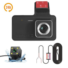 Load image into Gallery viewer, 4.0In Dash Cam Car DVR 24H HD 1080P Dash Camera Dual Lens Video Recorder 1080P Black Box Cycle Dashcam Mirror Driving Recorder
